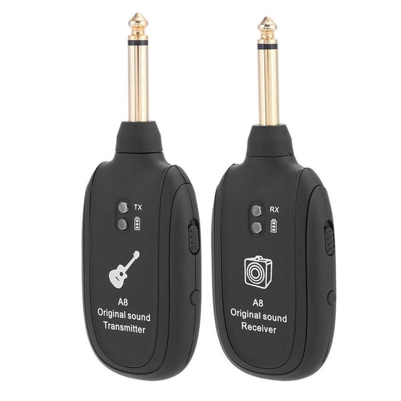 Transmisor Receptor Inalámbrico VBESTLIFE Guitarra Recargable USB 4 Canales Batería Incorporada