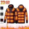 thumbnail image 2 of Chaqueta térmica de invierno para hombre y mujer, chaqueta con calefacción eléctrica por USB, abrigo cálido para caza, acampada, senderismo, esquí, 2 of 5