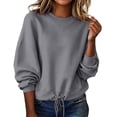 thumbnail image 6 of Ounisa Women's Winter Fashionable Casual Sweatshirt Long Sleeved Pullover Sweatshirt Hooded Sweatshirt, 6 of 8