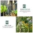 thumbnail image 3 of MERRYHAPY 36Pcs Cane Topper Green PP for Plant Support in Gardening, 3 of 8