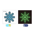 thumbnail image 2 of 2025 Cross-border New Children's Christmas Luminous Tattoo Sticker Face Sticker Snowflake Waterproof Luminous Tattoo Sticker, 2 of 5