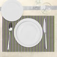 thumbnail image 3 of Ambesonne Vintage Place Mats Set of 4, Blue Green Bold Stripes, Standard Size, Royal Blue Lime Green, 3 of 6