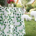 thumbnail image 6 of EWAYBY Round Tablecloth with Umbrella Hole and Zipper for Patio Garden (60" Round, Green), 6 of 6