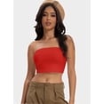 thumbnail image 6 of Women's Basic Casual Strapless Backless Bandeau Tube Top, 6 of 6