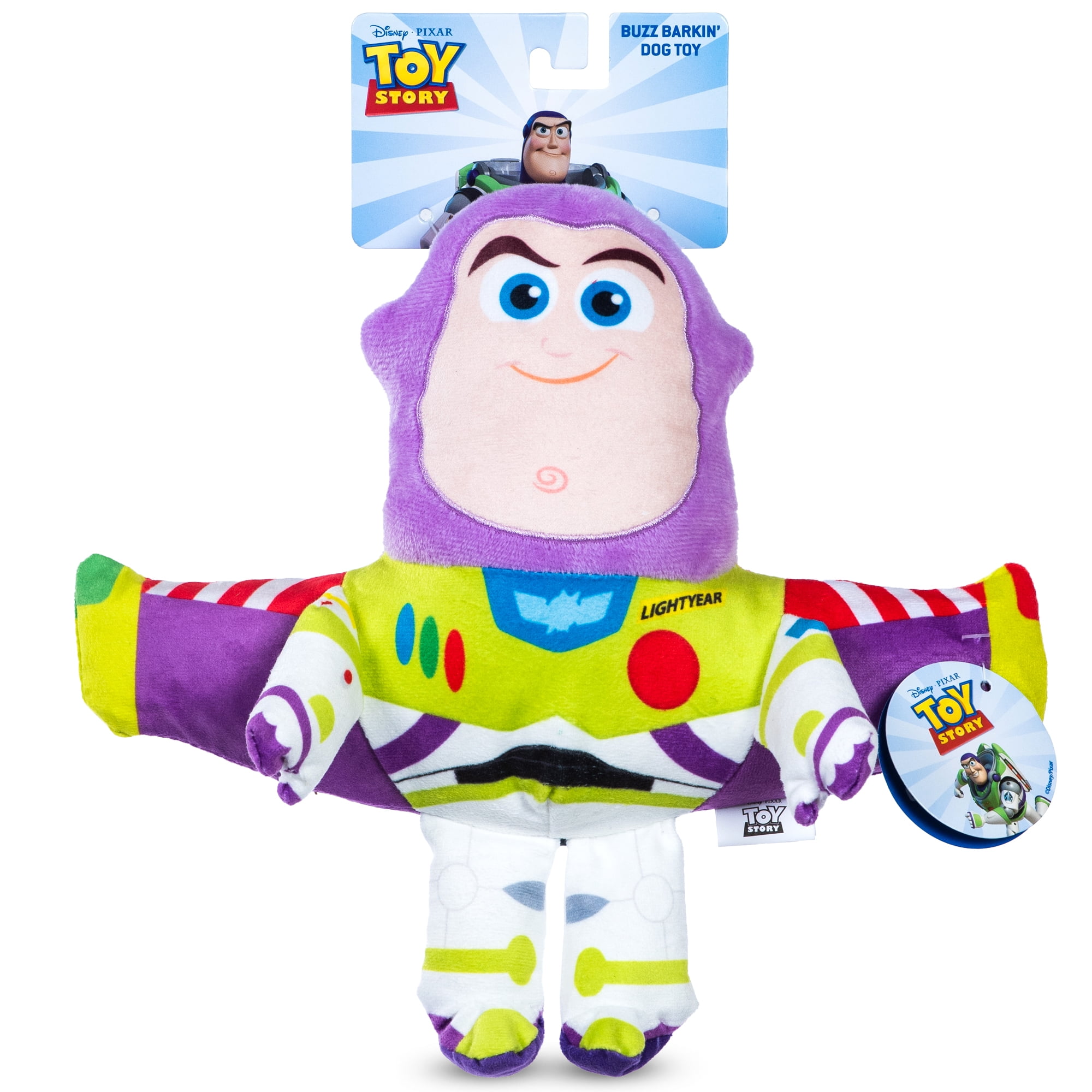 DISNEY TOY STORY: Buzz Plush Figurine Squeaker Pet Toy-9in