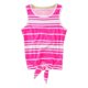 thumbnail image 1 of Aeropostale - Camiseta sin mangas con lazo en la cintura para mujer, rosa, grande, 1 of 2