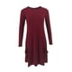 thumbnail image 1 of Vestido de jersey de algodón informal vintage Minnieouse Vino rojo 3XL, 1 of 6