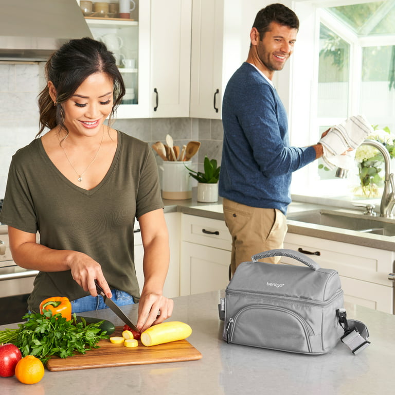 Bentgo Deluxe Lunch Bag - Durable and Insulated Lunch Tote with Zippered  Outer Pocket, Internal Mesh Pocket, Padded & Adjustable Straps, & 2-Way