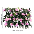 thumbnail image 3 of Panel de Cerca de Seto Artificial con Hojas Falsas Densas y Flores Amarillas, Pantalla Decorativa Resistente a la Intemperie para Balcones, Jardines y Espacios Exteriores, 3 of 7