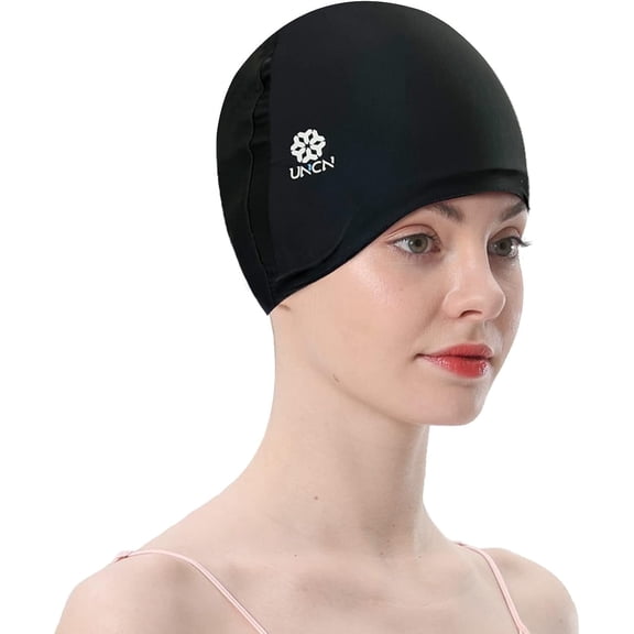 Uncn Full Head Relief Hat - Soothing Ice Wrap with Cooling Cap pack & Cold Compress Pad, One Size, Black