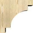 thumbnail image 3 of 6"W x 12"D x 12"H Mediterranean Rough Sawn Corbel, Douglas Fir, 3 of 9
