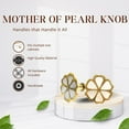 thumbnail image 6 of Perilla Home Set of 6 Eva Mother of pearl Cabinet Knobs Decorative Antique Knobs for Home Kitchen Cabinet Hardware Cupboard Door Dresser Wardrobe and Drawer Pull Handle, 6 of 7