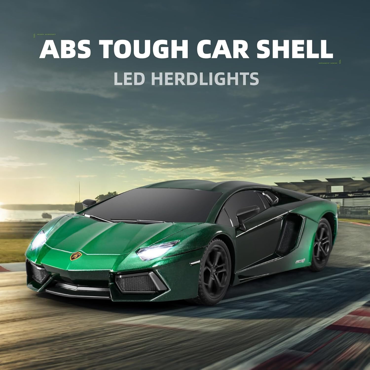 Miebely Lamborghini RC Car - 1:24 Scale Lambo Toy Car 3.7V 500mAh, LP700 Fast Remote Control Car for Boys 8-12, Rc Race Car Model Birthday Gifts for Kids Adults Boys Girls Age 6-12 Year Old