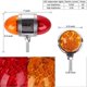 thumbnail image 5 of 2Pcs 12V 34LED Double Face Watermelon Lights With Reflector Red And Yellow Lens LED Turn Signal Fender Lights For Truck Trailers, 5 of 5