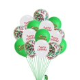 thumbnail image 1 of Globos de Navidad, Globo Blanco Verde de Cumpleaños, 15 Piezas de Decoración de Globos de Helio de Látex de 12 Pulgadas, Globos de Fiesta, para Fiesta de Festival de Bodas de Cumpleaños C, 1 of 5