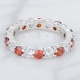 thumbnail image 2 of Mini Jessica Band with Garnet Cubic Zirconia Size 5, 2 of 4