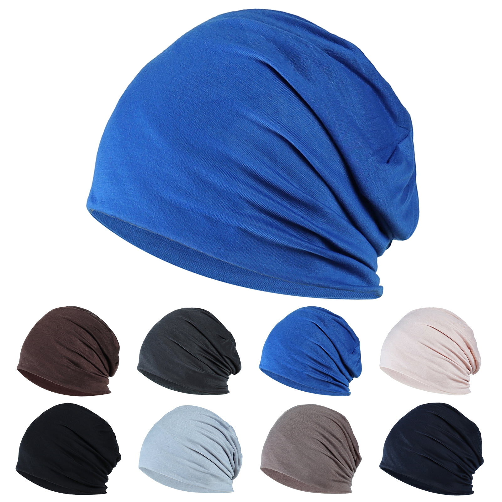 Thin Knit Slouchy Cap Beanies Hat Unisex Hip-Hop Sleep Cap 