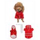 thumbnail image 3 of Xiao Hua Poncho impermeable para perros con capucha transparente y dos patas, chaqueta impermeable con banda reflectante para perros pequeños, medianos y grandes (rojo, S), 3 of 4