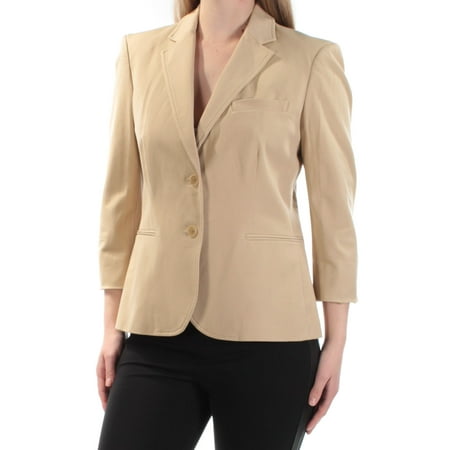 Ralph Lauren - RALPH LAUREN Womens Beige Blazer Wear To Work Jacket ...