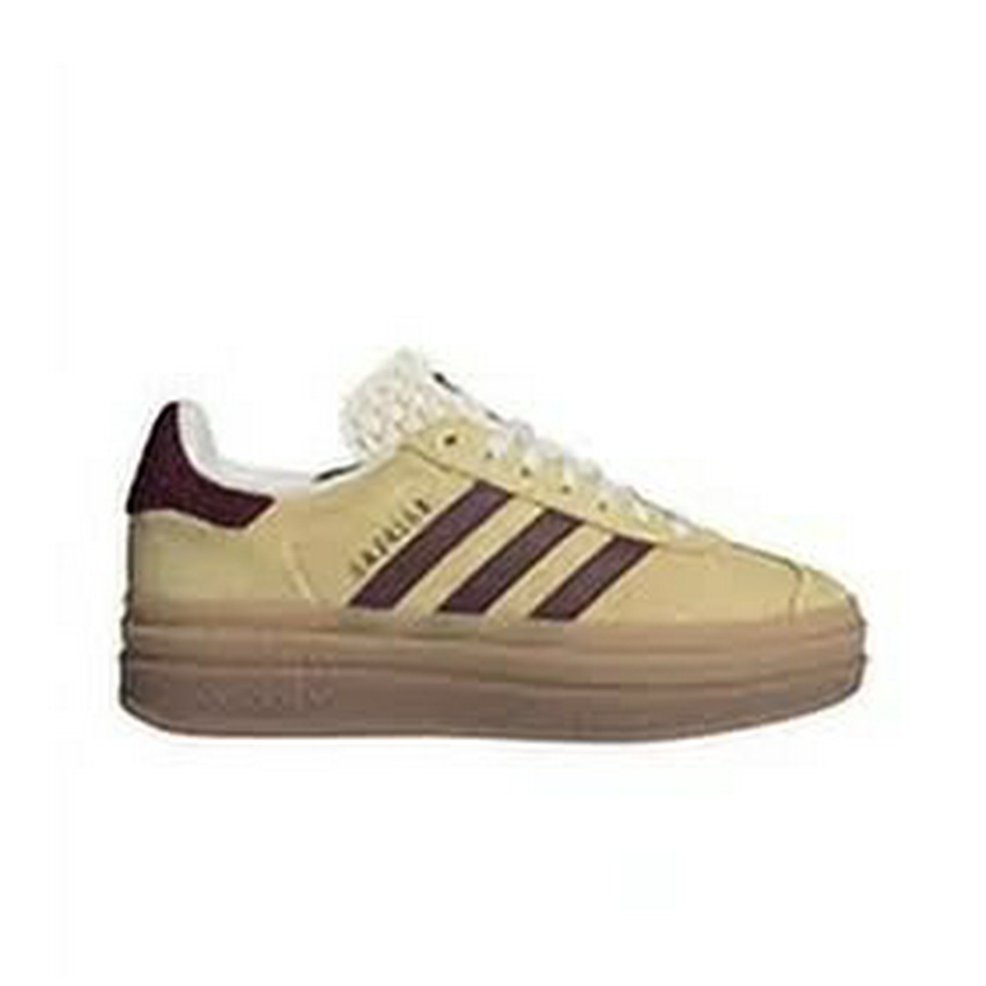 ad Originals Women's Yellow Maroon Gazelle Bold Shoes W