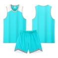 thumbnail image 2 of Unisex Youth Kids Boys Basketball Outfit Lightweight Basketball Tank Top and Track Shorts Sets Boy Summer Clothes, 2 of 5