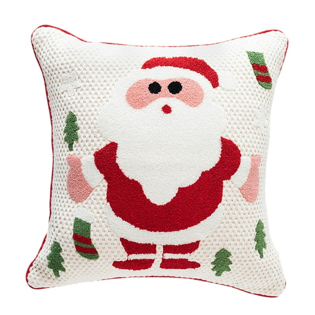 Funda de cojín de Navidad funda de cojín con cremallera para fiesta funda de Papá Noel Zulema Fundas de almohada