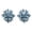 Navy Blue, variant on Stunning Clip On Style Earrings Navy Blue Rhinestone Crystal - Navy Blue