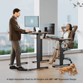 thumbnail image 2 of Electric Standing Desk, Ergonomic Rising Desk for Home Office Workstation, 48 x 24 Inch, Rustic Brown, 2 of 9
