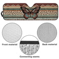 thumbnail image 6 of Uorisanigo Windshield Sun Shade for 2007-2018 Jeep Wrangler JK JKU & 1997-2006 Jeep Wrangler TJ LJ, Tribal Butterfly Front Window Sun Visor for UV Rays & Heat Protection Accessories, 6 of 7