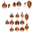 thumbnail image 3 of Adornos colgantes para árboles de Navidad, bolas decorativas de Navidad, manualidades, decoración para árboles de Navidad para bodas, fiestas y Bronce, 3 of 7
