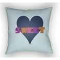 thumbnail image 3 of Surya LI-SWT-1818 Littles 18" Wide Square Heart "Sweet" Typography Polyester Cov, 3 of 6