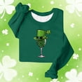 thumbnail image 2 of TaTaai Womens St Patricks Day Sweatshirt Long Sleeve Crewneck Casual Loose Fit Pullover Top Celtic Knot Print Holiday Wear Gift, 2 of 5