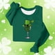 thumbnail image 5 of Camiseta de Cuello Redondo de la Blusa de la Impresión Suelta Casual para el Uso de Vacaciones, Camisetas de Navidad de Manga Larga de la Mujer con Detalles Festivos, 5 of 5