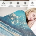 thumbnail image 3 of Fenyluxe Marble Swirl Pattern Print Throw Blanket Lightweight Blanket for All Seasons Flannel Material 60x80in, 3 of 6