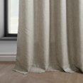 thumbnail image 4 of HPD Half Price Drapes Taupe Grey Italian Faux Linen Room Darkening Curtains - 1 Panel - Window Curtains for Living Room & Grommet Curtains for Bedroom, 50W X 96L, 4 of 6
