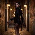 thumbnail image 6 of IAJDKMEK Women Halloween Costume Spider Web Cloak for Cosplay Party Role Play, 6 of 6