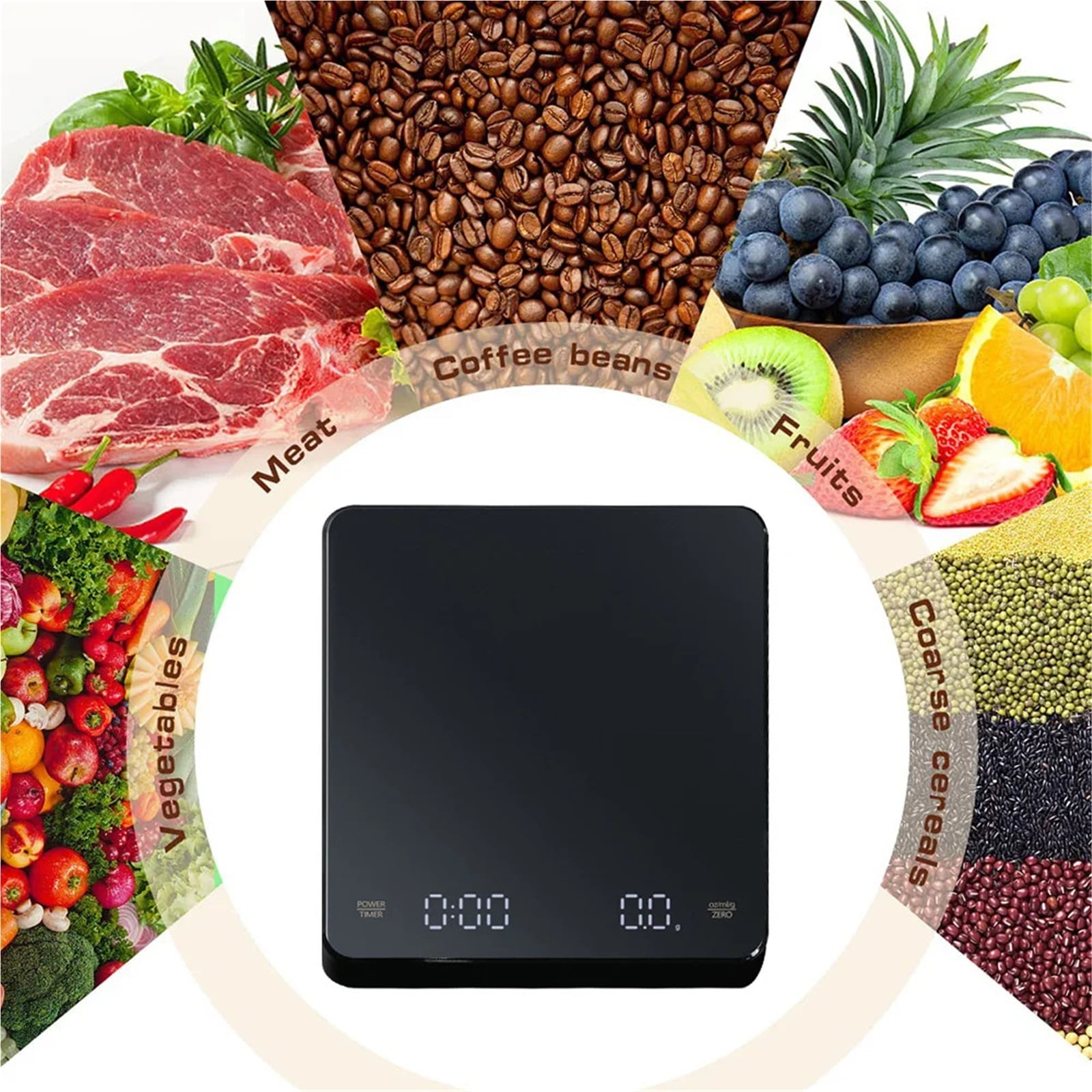 Digital Coffee Scale LED Screen 3kg/0.1g Kitchen Scale Electronic Scale ,Precise Weight