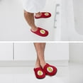 thumbnail image 7 of Men The Flash Slippers Non-Slip Fuzzy House Slippers Warm Soft Plush Winter House Shoes Indoor Outdoor Slip-On Shoes, 7 of 7
