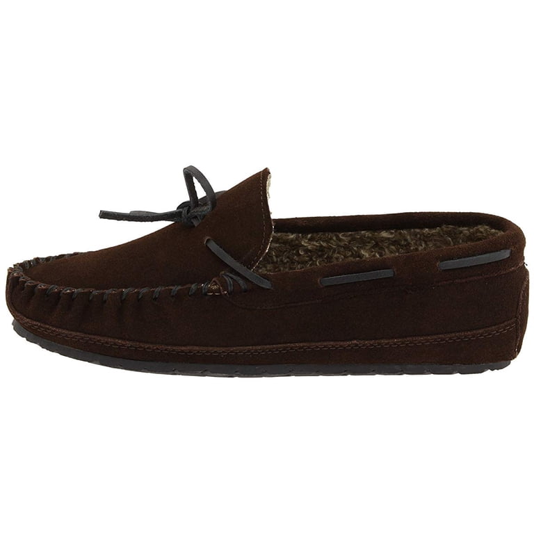 Minnetonka Mens Casey Slipper, Chocolate, Size 12 Double  display picture 3