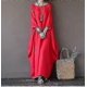 thumbnail image 4 of Summer Dress For Women Long Sleeve Loose Cotton Linen Long Dress For Casual, 4 of 4