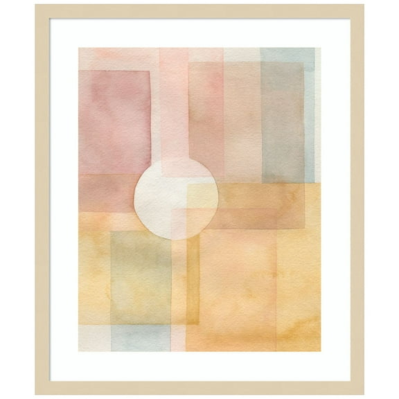 Amanti Art Glow And Peep I Wood Framed Wall Art Print