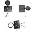 thumbnail image 3 of Toma de corriente para coche de PC, accesorios adaptadores de carga USB 3,0 de carga rápida universal antiflaming preperforados modificados 18W Cargadores de dispositivos electrónicos Luz roja, 3 of 6