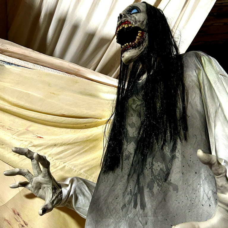 Haunted Hill Farm 5.9 ft Motion-Sensor Lurching Woman Halloween