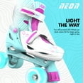 thumbnail image 6 of Yvolution Neon 2in1Roller Inline Skates and Quad, Girls, Kids Skates, Size 12-2, One Pair, Pink, 6 of 13