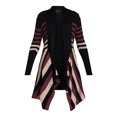 thumbnail image 3 of What's Next Women's and Women's Plus Striped Flyaway Cardigan Sweater, Midweight, Sizes XS-4X, 3 of 5