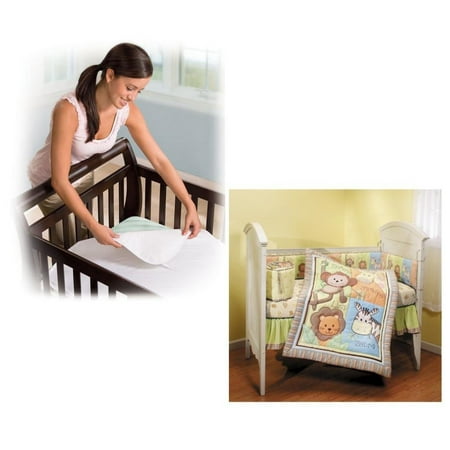 Summer Infant Monkey Jungle 4 Piece Crib Bedding Set With Crib