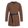 thumbnail image 2 of Hauts à Col en V, Manches pour Hommes, Mode Décontractée Unie Pull à Manches Longues Col en V Blouse, 2 of 7