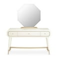 thumbnail image 3 of Michael Amini La Rachelle Vanity with Mirror and Chair Set in Champagne Ivory, 3 of 13