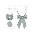 thumbnail image 3 of INSPIRE CHIC Women's Bow Ties Solid Color Western Ribbon Pre-Tied Bowties Silver One Size, 3 of 6