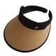 thumbnail image 1 of Sombrero ajustable con circunferencia de la cabeza de 55-58cm, sombrero de paja con tapa vacía para mujer, protector solar, sombrero para el sol en la playa antiultravioleta, 1 of 5